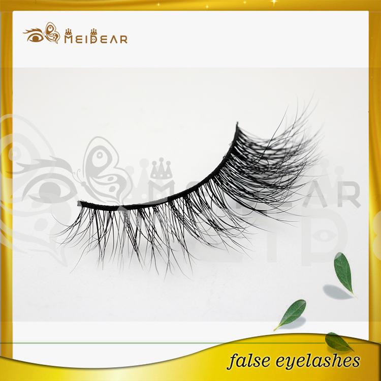 Factory supply private package lovely 3d real mink lashes 